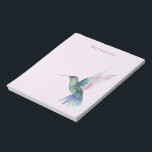 Personalized Hummingbird Watercolor Notepad<br><div class="desc">Create your own Personalized Hummingbird Watercolor Notepad. Personalize this design with your own text. You can further customize this design by selecting the "Edit Details" button if desired.</div>