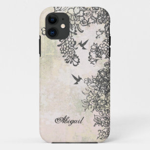 Personalized Hummingbirds & Flowers iPhone 5 Case