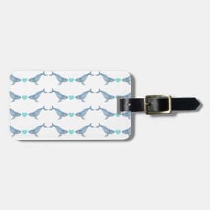 Personalized Humpback Whale Luggage Tag
