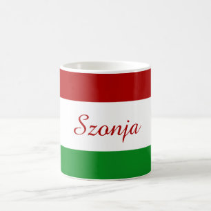 Personalized Hungarian Flag Color Morph Mug