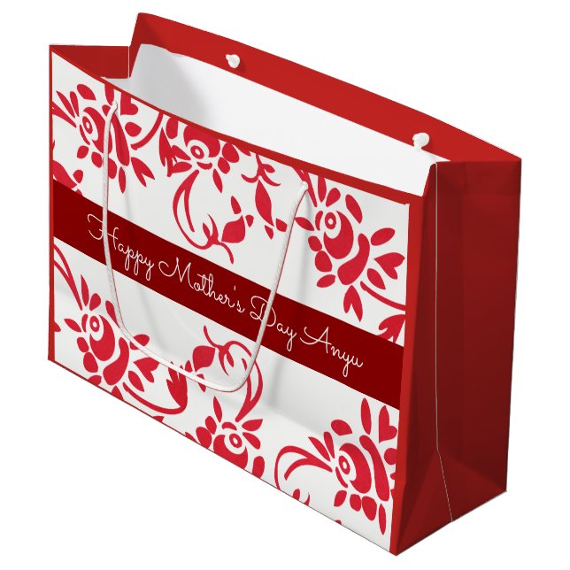 Personalized Hungarian Multi Occasion Large Gift Bag (Front Angled)
