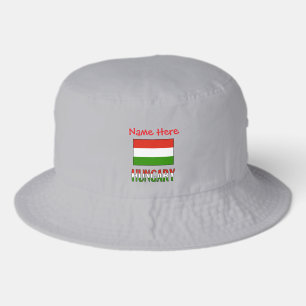Personalized Hungary Flag Bucket Hat