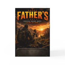 Personalized Hunter Dad Card