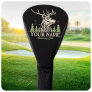 Personalized Hunter Deer Elk Antler Hunting Club  Golf Head Cover