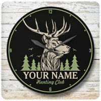 Personalized Hunter Deer Elk Antler Hunting Club