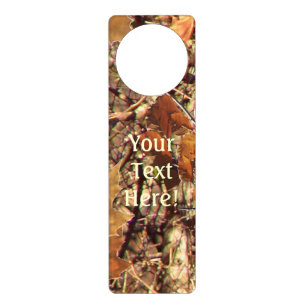 Personalized Hunter's Camo Camouflage Painting Door Hanger