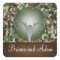 Personalized Hunting Theme Antlers Camo Wedding