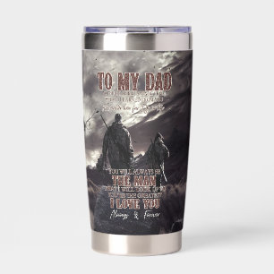Personalized Hunting To My Dad Father & Son Huntin Insulated Tumbler