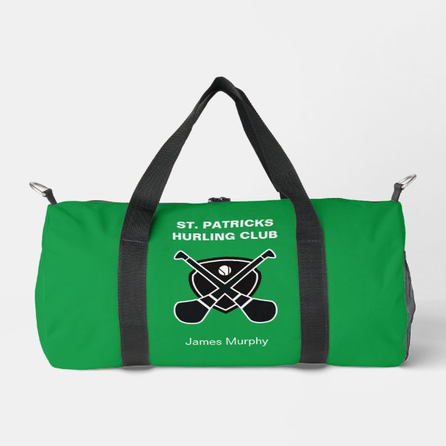 Personalized Hurling / Camogie (Green) Gear Duffle Bag (Front)