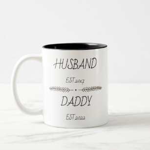 Personalized Husband Daddy - New Dad Gift Two-Tone Coffee Mug