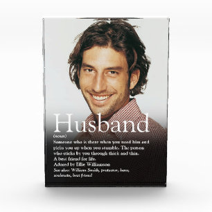 Personalized Husband Definition Quote Photo Block