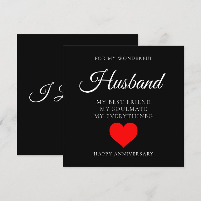  Personalized Husband Wedding Anniversary Card