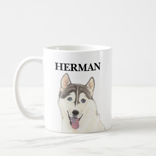 Personalized Husky Dog Coffee Mug