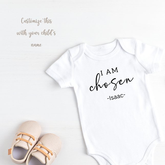 Personalized I am chosen  Baby Bodysuit (I am chosen baby bodysuit)