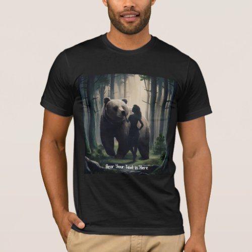 Personalized I choose to bear in the woods beard T_Shirt