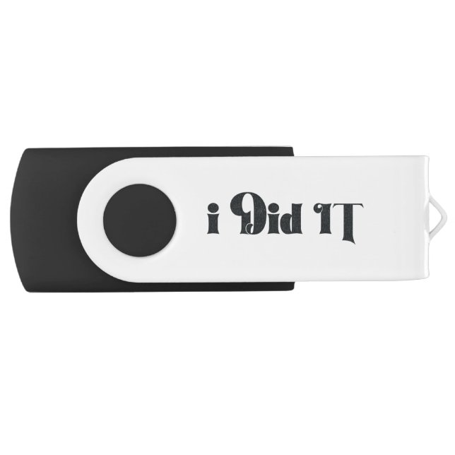 Personalized I Did IT Computer Science Graduation Flash Drive (Front)