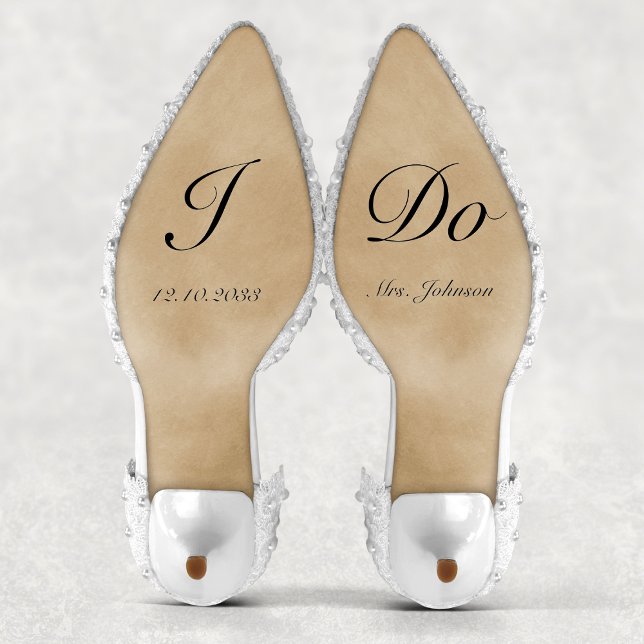 Personalized I Do Bride Wedding Shoes Decal (Personalized I Do Bride Wedding Shoes Decal
)