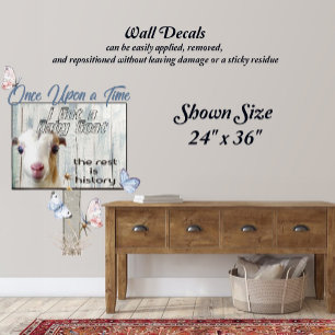 Personalized I got a Baby Goat Sign Wall Decal