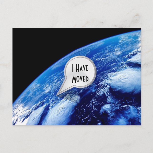 Personalized I Have Moved Postcard (Front)