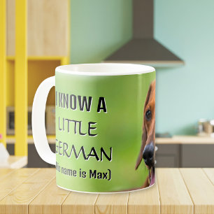 Personalized I Know a Little German Dachshund Coffee Mug