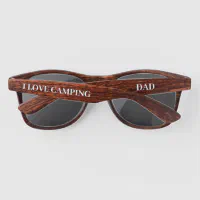 Personalized I Love Camping Dad Sunglasses