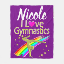 PERSONALIZED I LOVE GYMNASTICS DESIGN