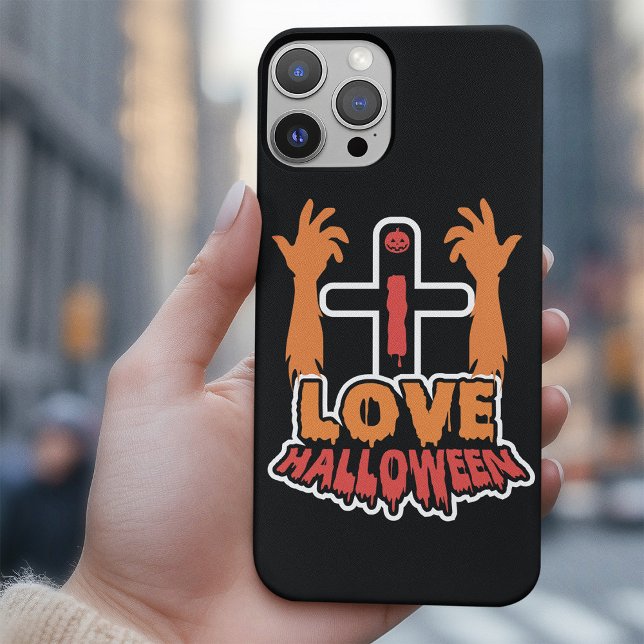 Personalized I Love Halloween Case-Mate iPhone Case (Creator Uploaded)