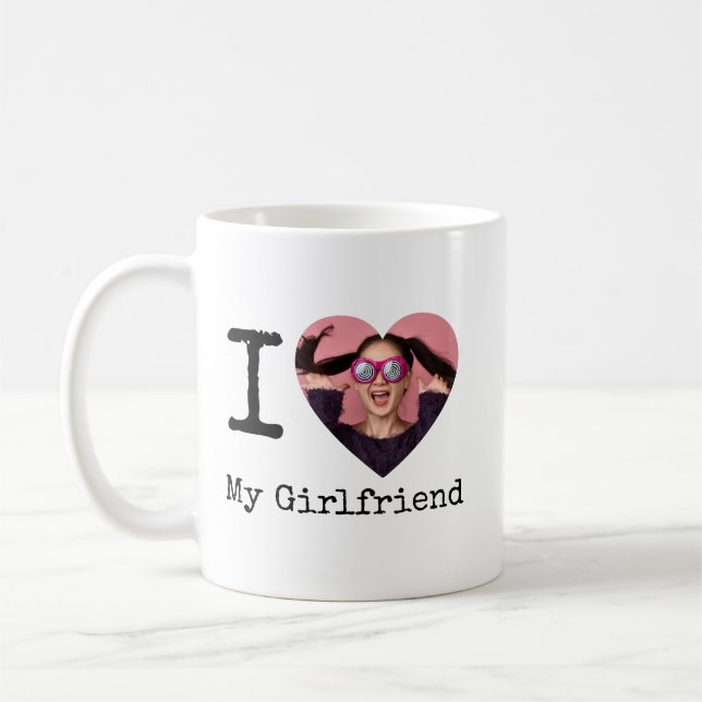 Personalized I Love My Boyfriend/Girlfriend Custom Coffee Mug (Left)
