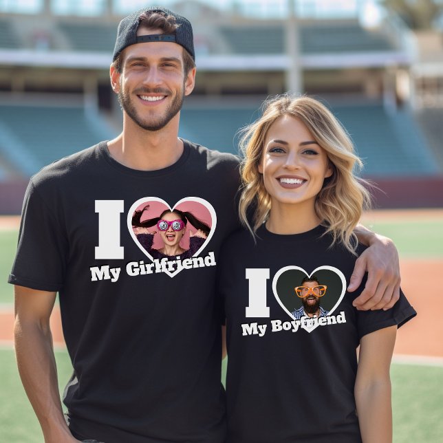 Personalized I Love My Boyfriend/Girlfriend Custom T-Shirt (Creator Uploaded)