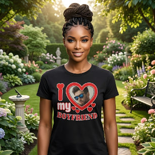 Personalized I Love My Boyfriend T-Shirt