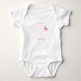 Personalized I Love My Daddy Baby Bodysuit