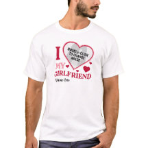 Personalized I Love My Girlfriend Name Photo Heart