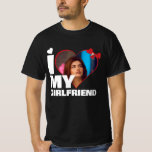 Personalized I Love My - Heart Photo T-Shirt<br><div class="desc">Custom Personalized One Of A Kind Photo Heart shirts from Ricaso - Love heart Photo Template Design .. simply add your own photograph to this great custom t-shirt with bold I LOVE MY (insert your own text or leave as is) .. easy to personalize .. customizable photo templates tees</div>