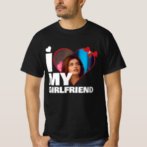 Personalized I Love My - Heart Photo T-Shirt