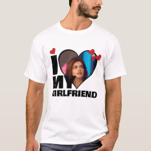 Personalized I Love My - Heart Photo T-Shirt
