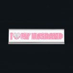 Personalized I Love My Husband – Add Husband Photo Desk Name Plate<br><div class="desc">Find awesome, funny, and delightfully crazy gifts that perfectly capture your love! Whether you're hunting for romantic gift for wife ideas, best Valentine's gifts for her, meaningful wedding anniversary gifts for wife, or best Christmas gifts for wife, our unique designs add a playful twist. Surprise her with psychotically cute (in...</div>