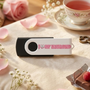 Personalized I Love My Husband – Add Husband Photo Flash Drive
