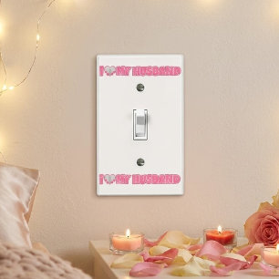 Personalized I Love My Husband – Add Husband Photo Light Switch Cover