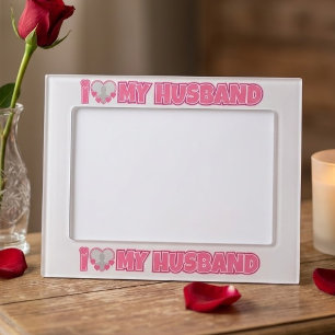 Personalized I Love My Husband – Add Husband Photo Magnetic Frame