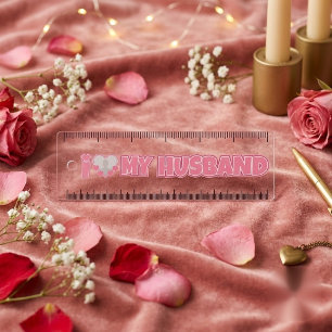 Personalized I Love My Husband – Add Husband Photo Ruler