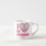 Personalized I Love My Husband – Add Photo & Name Espresso Cup<br><div class="desc">Find awesome, funny, and delightfully crazy gifts that perfectly capture your love! Whether you're hunting for romantic gift for wife ideas, best Valentine's gifts for her, meaningful wedding anniversary gifts for wife, or best Christmas gifts for wife, our unique designs add a playful twist. Surprise her with psychotically cute (in...</div>