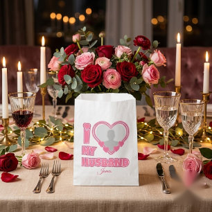 Personalized I Love My Husband – Add Photo & Name Favor Bag