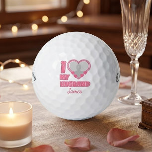 Personalized I Love My Husband – Add Photo & Name Golf Balls