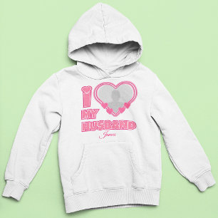 Personalized I Love My Husband – Add Photo & Name Hoodie
