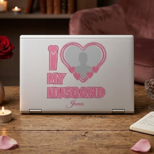 Personalized I Love My Husband – Add Photo & Name HP Laptop Skin