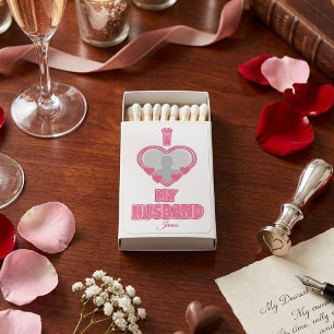 Personalized I Love My Husband – Add Photo & Name Matchboxes