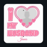 Personalized I Love My Husband – Add Photo & Name Metal Sign<br><div class="desc">Find awesome, funny, and delightfully crazy gifts that perfectly capture your love! Whether you're hunting for romantic gift for wife ideas, best Valentine's gifts for her, meaningful wedding anniversary gifts for wife, or best Christmas gifts for wife, our unique designs add a playful twist. Surprise her with psychotically cute (in...</div>