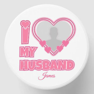 Personalized I Love My Husband – Add Photo & Name Mini Candle Favors