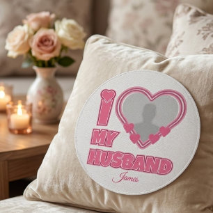 Personalized I Love My Husband – Add Photo & Name Patch
