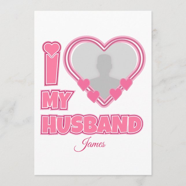 Personalized I Love My Husband – Add Photo & Name Program (Front)